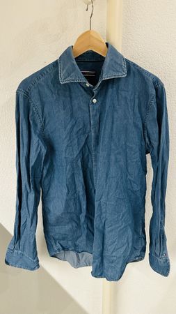Tommy Hilfiger Jeanshemd, Herren Hemd, Grösse 39