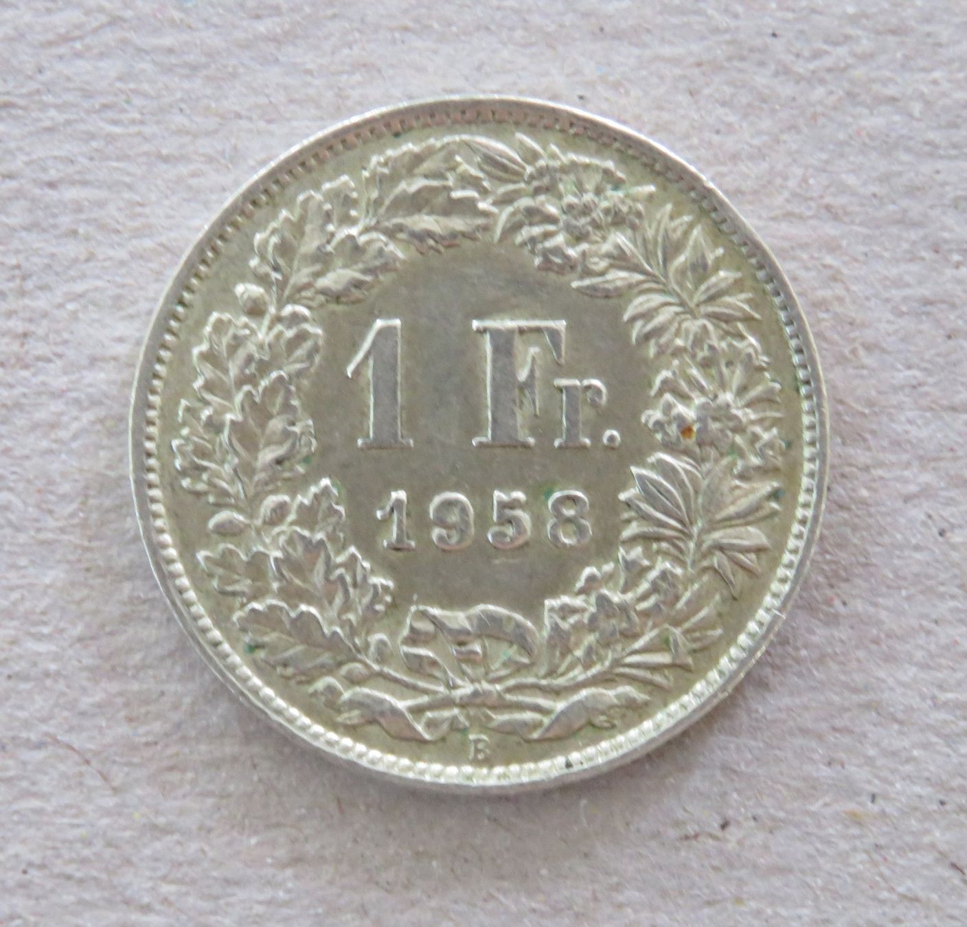 Tutti le monete: 1.- Fr.  1958 – Usato da Kreuzlingen venduto da Koi4