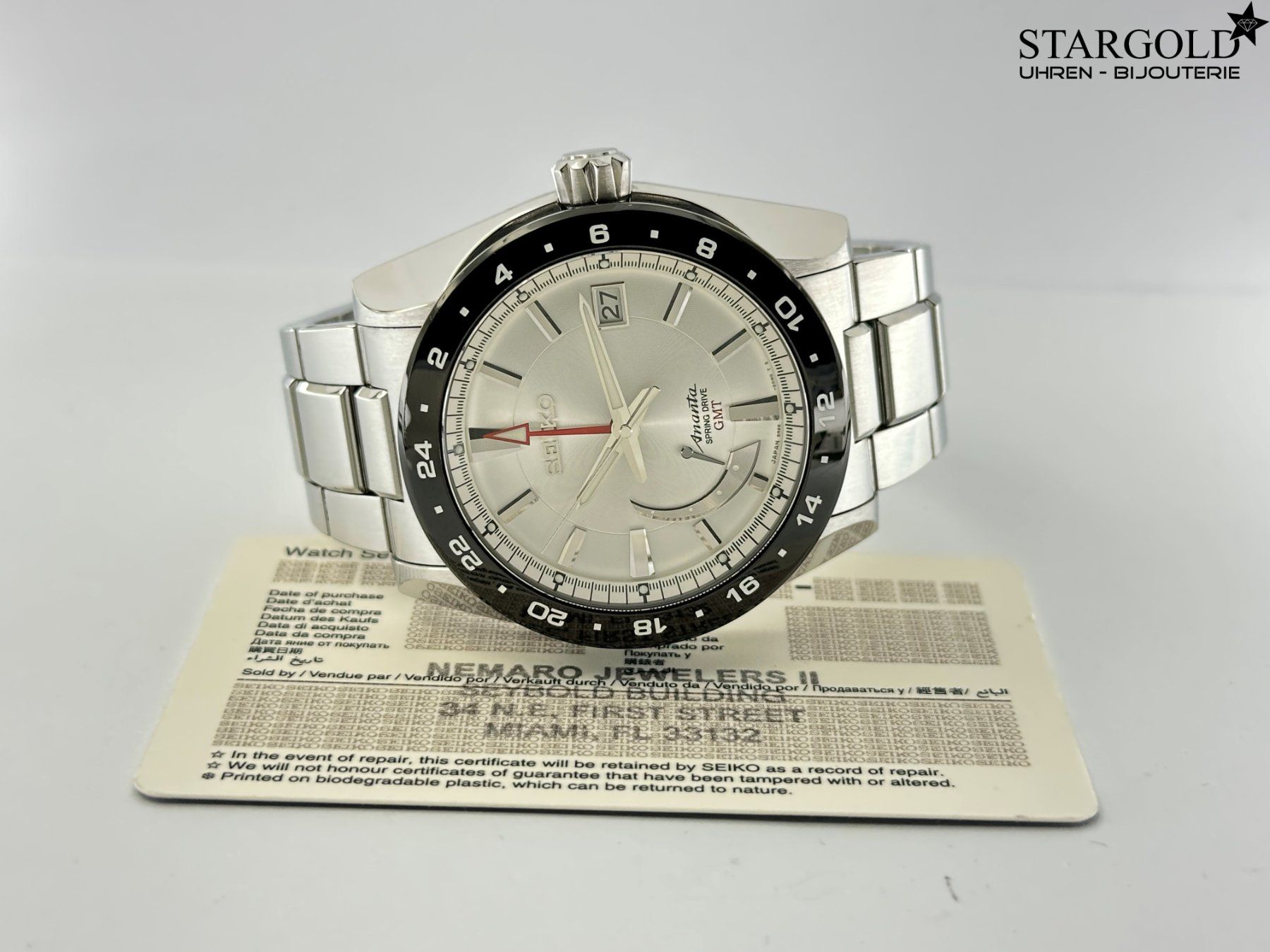 Seiko Orologi: Seiko Ananta Spring Drive GMT - – Usato da Zürich venduto da Stargold-Uhren 1