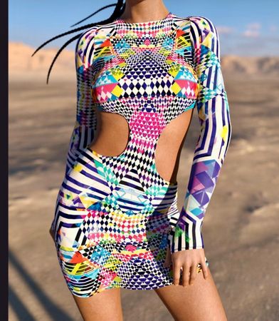 Rave Outfit Grösse S von Candy Catz