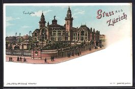 Litho Zürich, Passanten an der Tonhalle