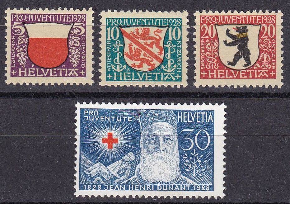 Alle Briefmarken: PJ 1928, J45 - 48, postfrisch** – Neu (gemäss Beschreibung) aus Lupfig von lubor