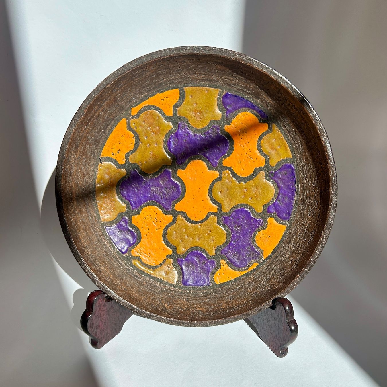 Bitossi Assiettes: Bitossi Keramikteller Puzzle Muster Italien – D'occasion à Wädenswil par krisztiname