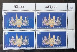 Deutschland-Mi 1329 Viererblock ** (24)