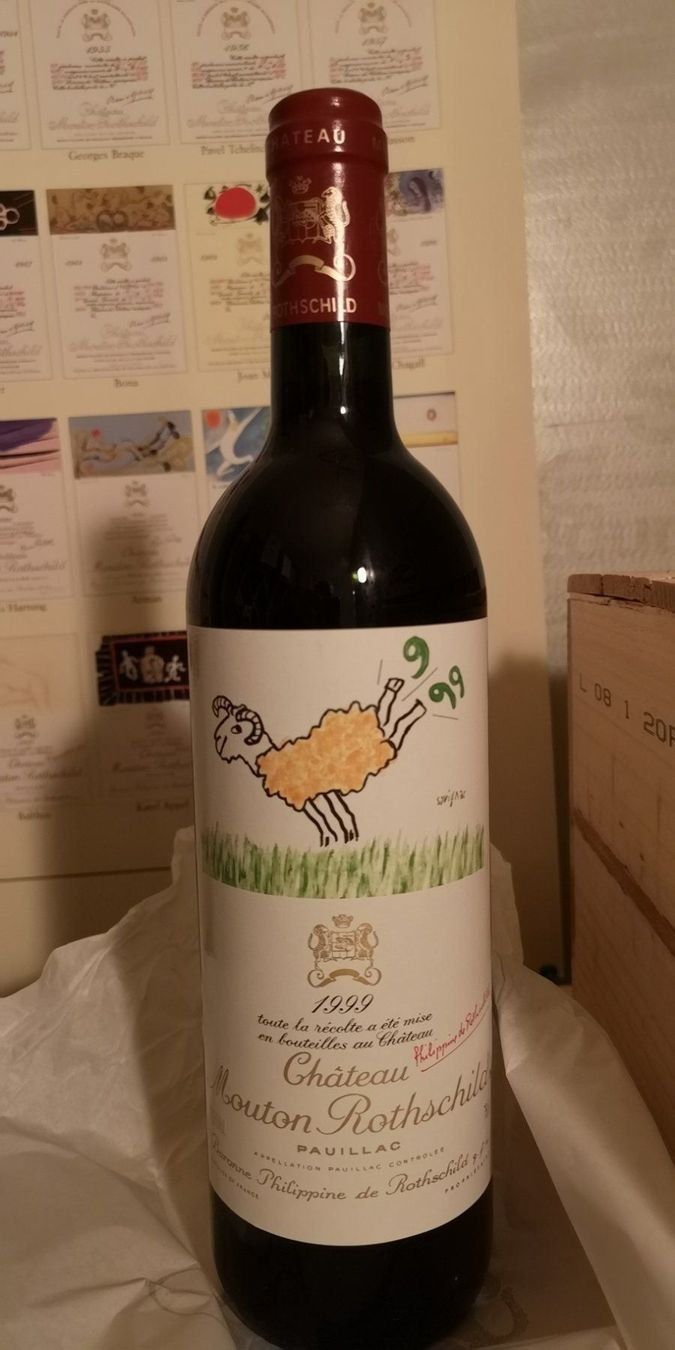 Mouton Rothschild Wein: Chateaux Mouton Rothschild 1999 – Neu und originalverpackt aus Meggen von Bilanz70