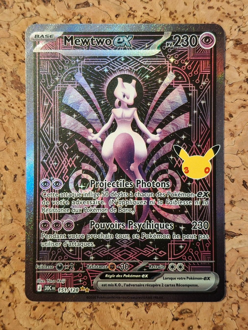 Pokémon Sammelbilder & Trading cards: FR Mewtwo ex 151 30ème anniversaire – Neu (gemäss Beschreibung) aus Charrat von Magmar