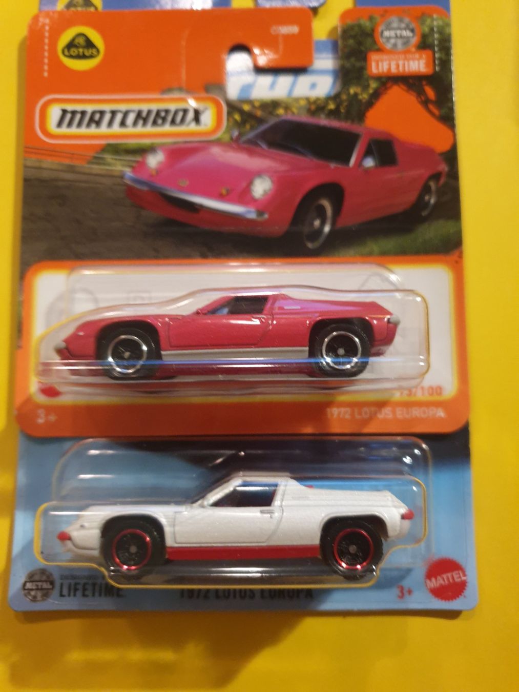 Matchbox Modellautos: 2 x Matchbox 1972 LOTUS EUROPA – Neu und originalverpackt aus Oftringen von Rotor 1
