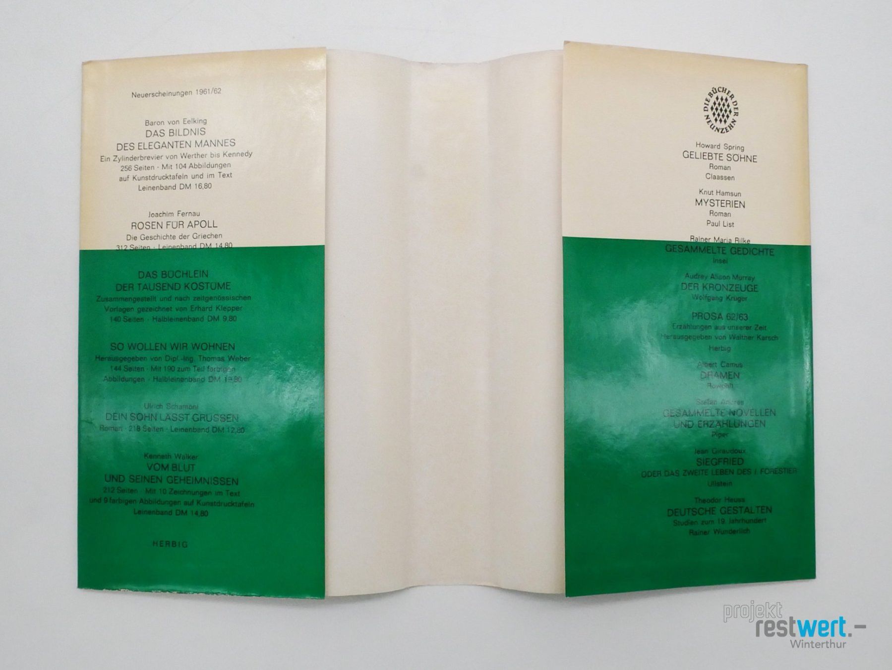 Libri: WALTHER KARSCH Prosa 62/63 – Usato da Winterthur venduto da Restwert_Winterthur 2