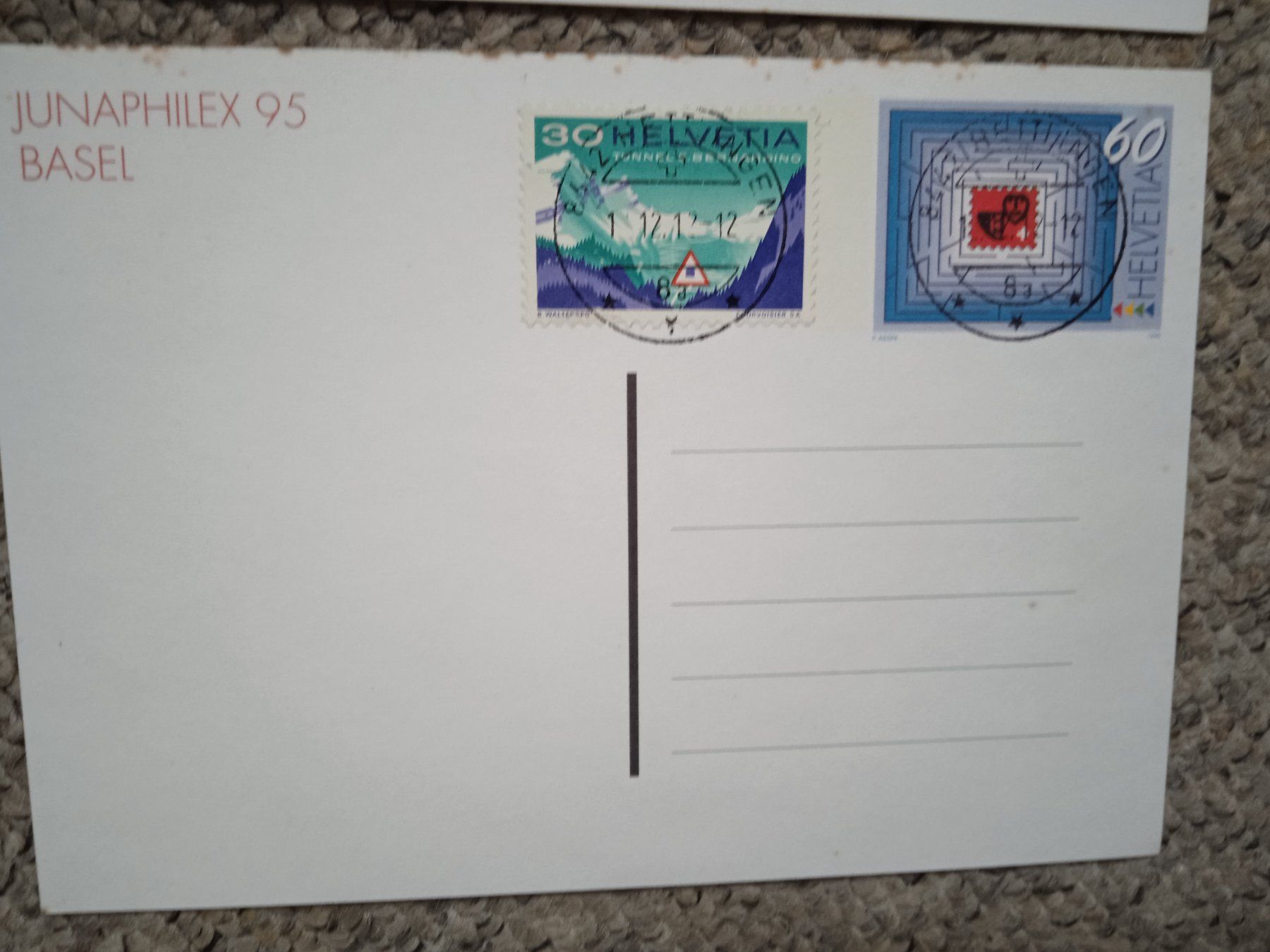 Tutti i francobolli: 2 Postkarten mit gestempelten Marken am12.12.12-12 – Usato da Weisslingen venduto da dx145 5
