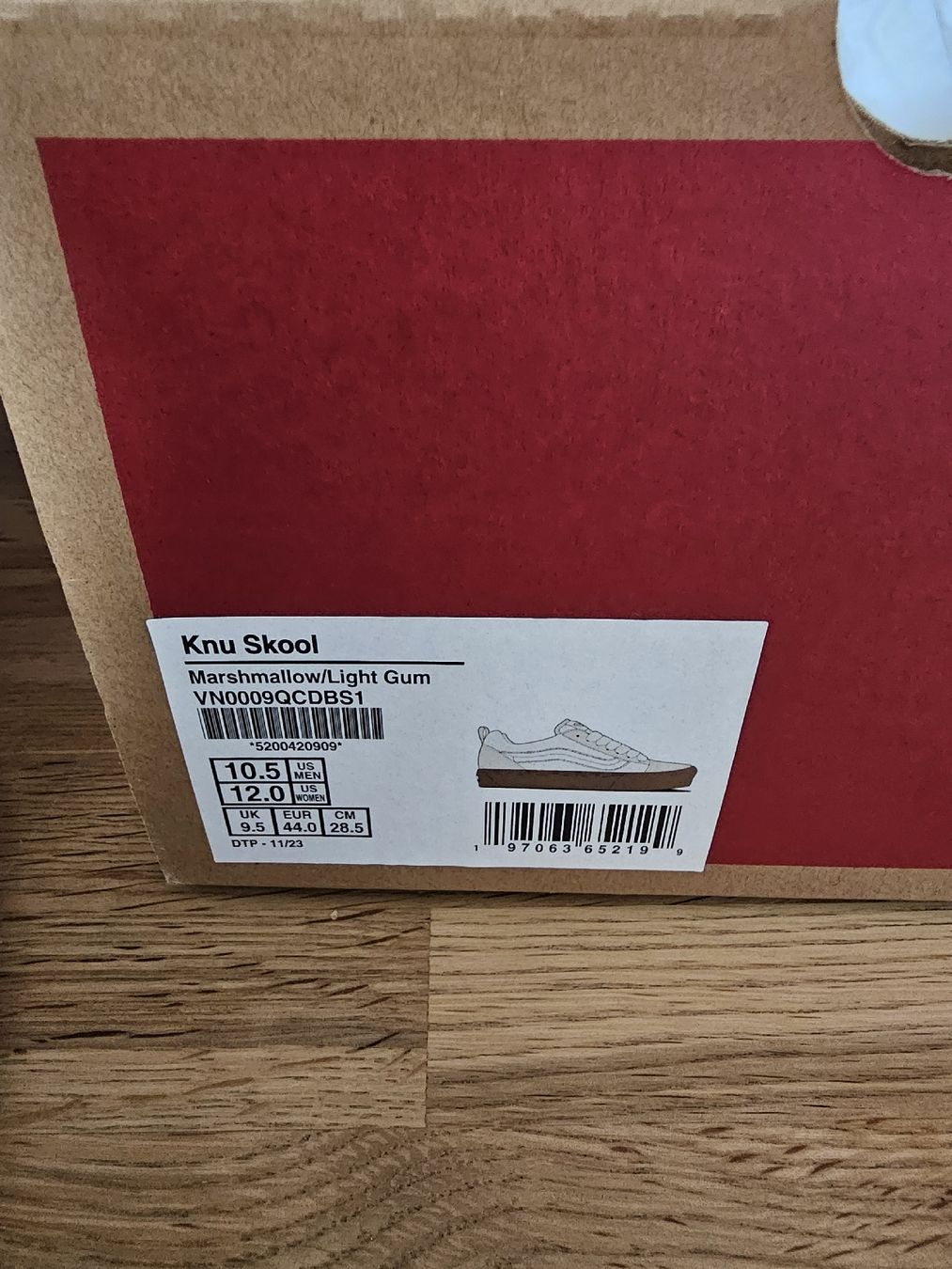 Vans Scarpe da uomo: Vans Knu Skool Schuhe Marshmallow Light Gum Grösse 44 – Nuovo e nell'imballaggio originale da Langenthal venduto da liano 2