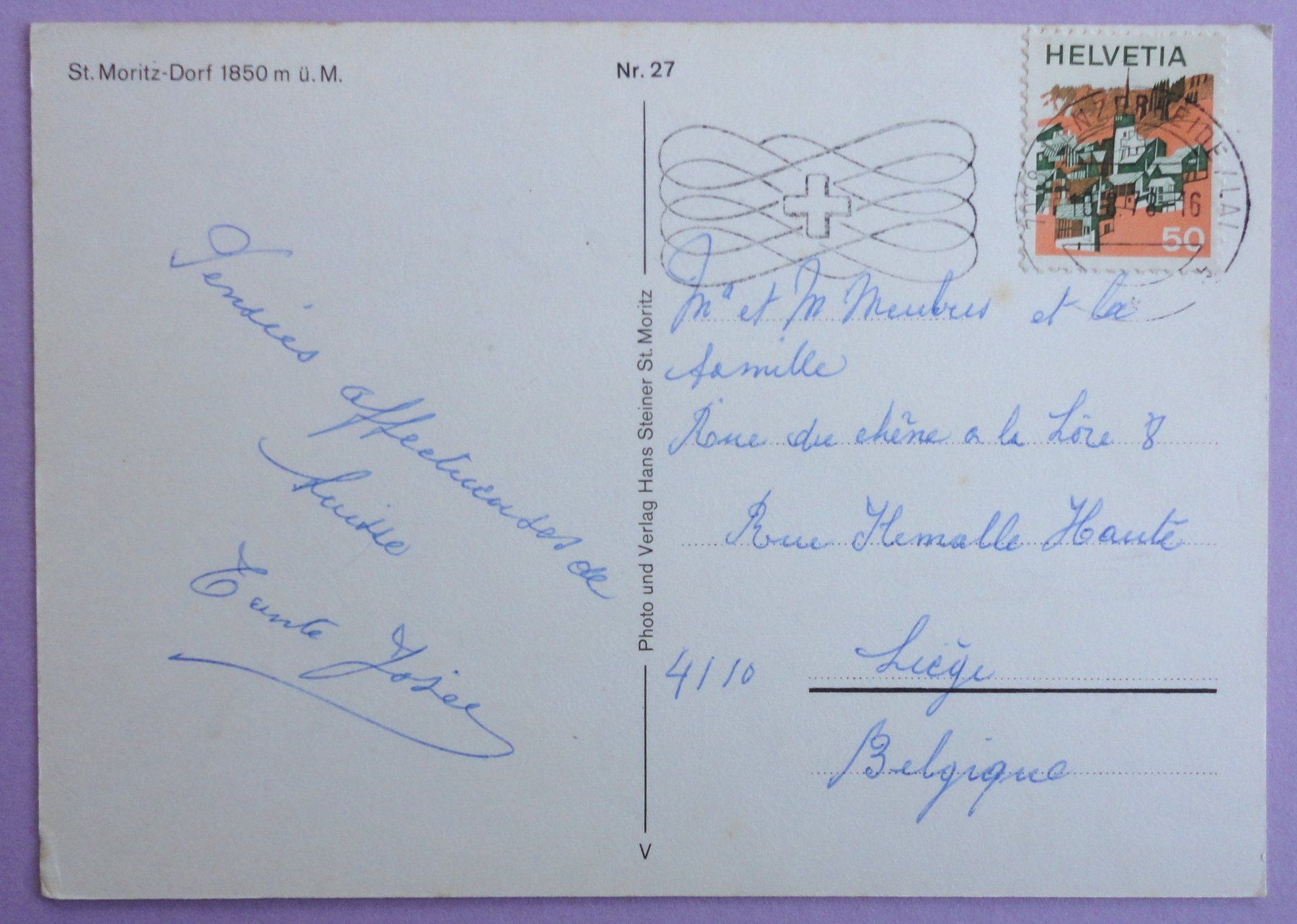 Cartes postales: St.Moritz.Dorf 1850 m ü.M. – D'occasion à Fétigny par Billy2miny 1