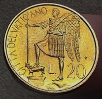 VATIKAN 20 LIRE 1986 UNZ. *SEHR RAR*
