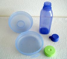 Tupperware Salat-Lunch-Box mit kleinem Behälter & Eco Trinkf