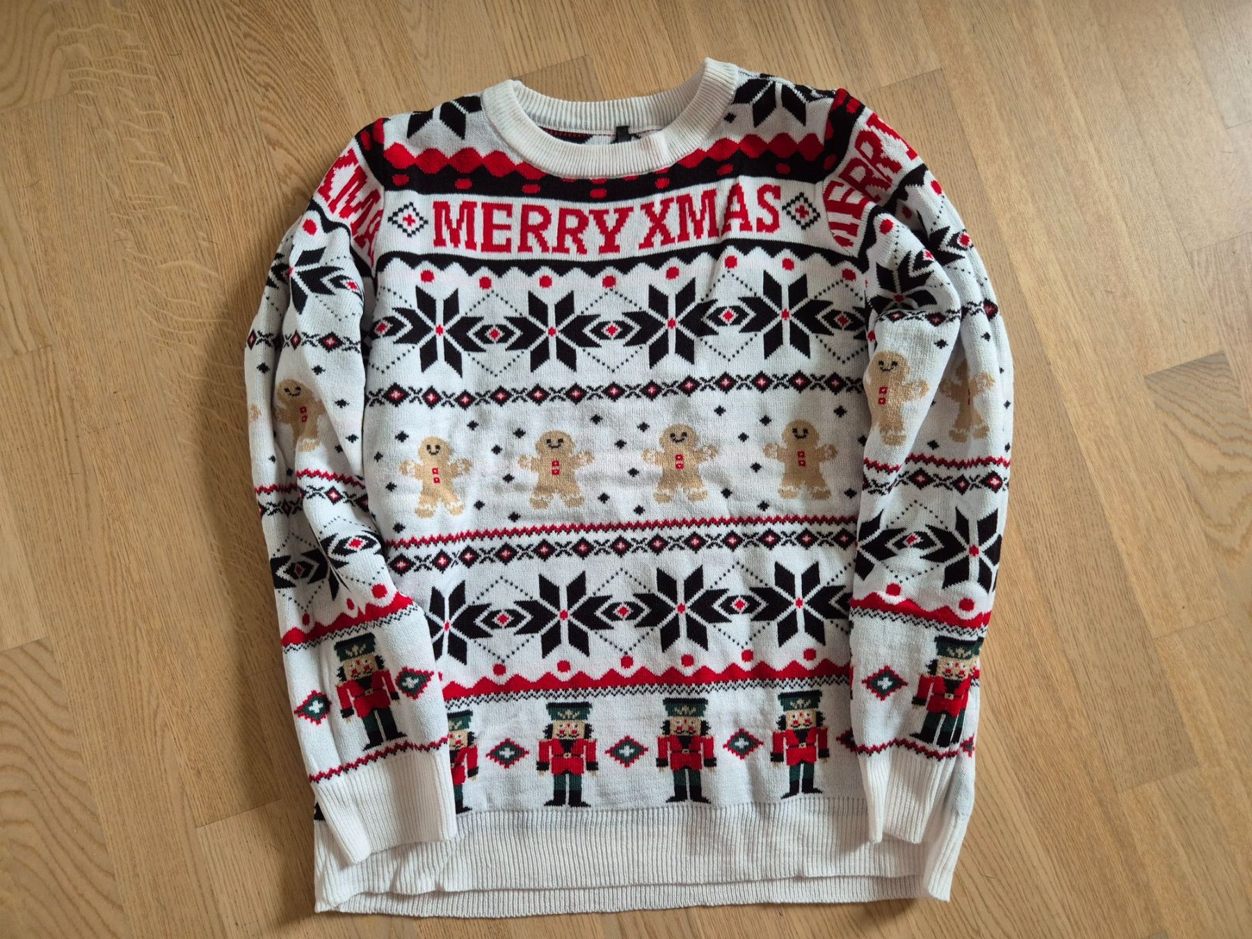 Maglioni & Felpe: Weihnachtspullover Lebkuchenmann und Nussknacker Muster Gr.L – Nuovo (secondo la descrizione) da Stäfa venduto da Arjen2011