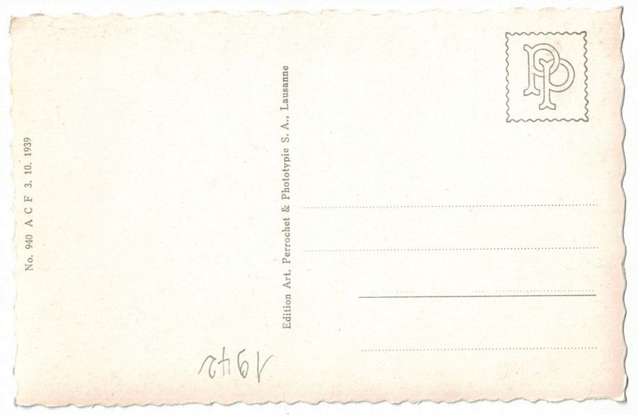 Cartoline postali: Pont de Nant, datée 1942 – Usato da Frauenfeld venduto da POML 1