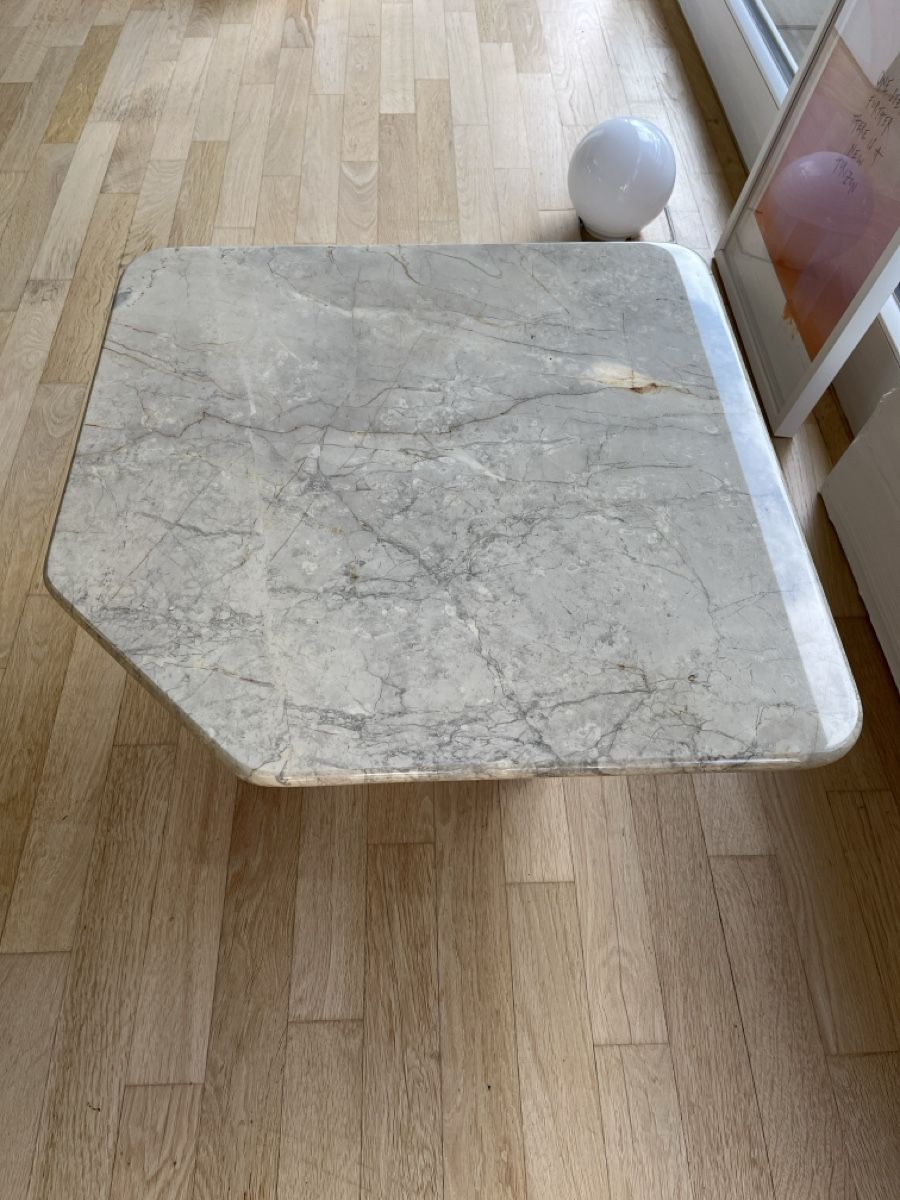 Tavoli: Vintage Marmortisch Couchtisch mit Sockel – Usato da Anglikon venduto da ste_t2gx 2