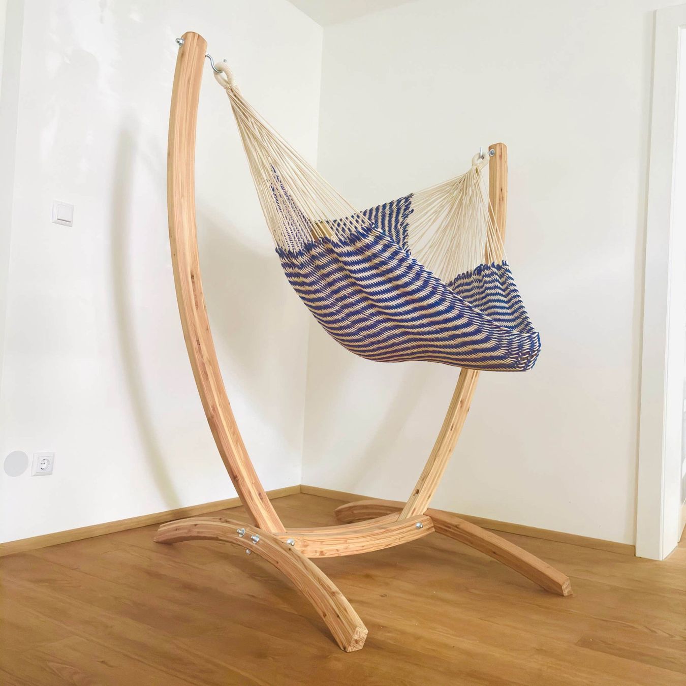 Poltrone pensili da giardino: MacaMex Netz-Hängesessel-SET Nautica Baumwolle – Nuovo e nell'imballaggio originale da Tulln venduto da HaengemattenShop