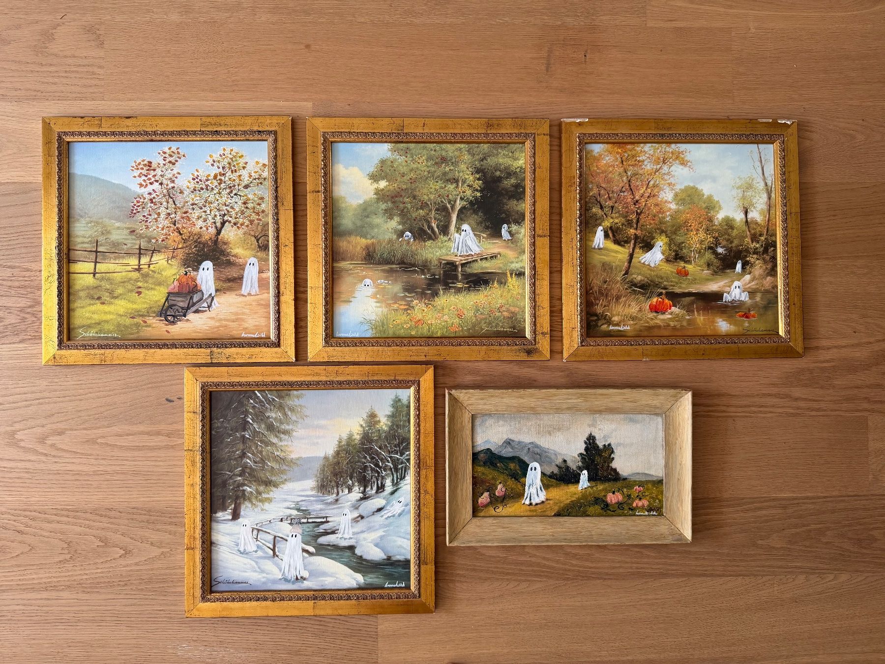 Tutte le decorazioni: Thrifted Ghost Gemälde mit Geistern! Halloween Dekoration – Nuovo (secondo la descrizione) da Obfelden venduto da RichardS. 1