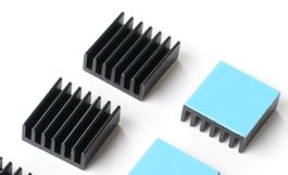 Kühlkörper 14 x 14 x 6 mm mit Klebeband