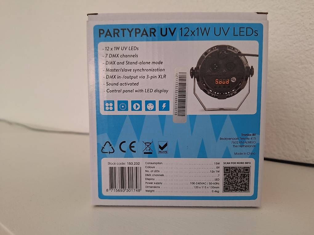 Lampade: Partypar UV Partylicht Lampe Disco – Usato da Chur venduto da weinher 1