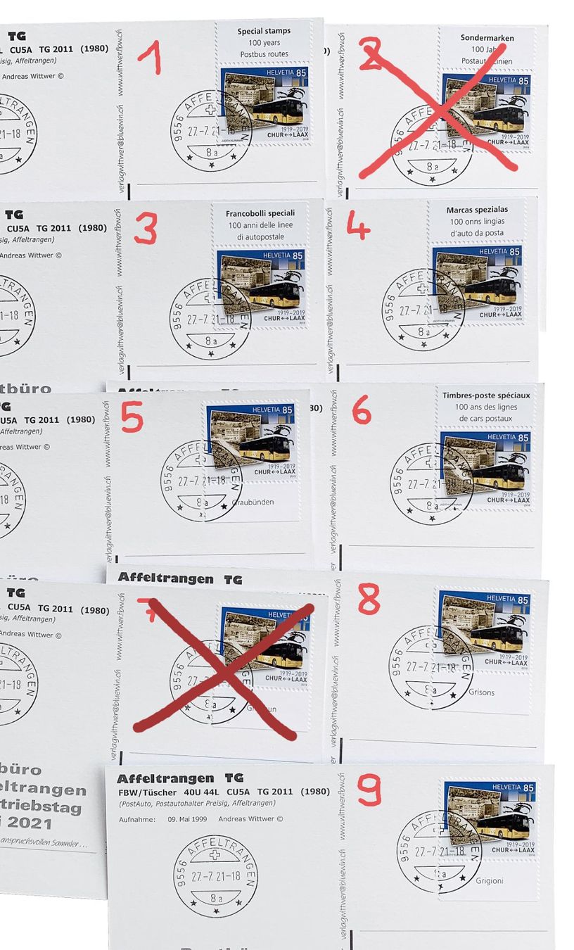 Cartoline postali: Affeltrangen Weinfelden Letzttag Post Postauto FBW 40U44L – Nuovo (secondo la descrizione) da Bern venduto da AWiBe 1