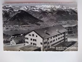 Rigi-Kulm vintage, mit Blick auf Berner Alpen dat. 1963