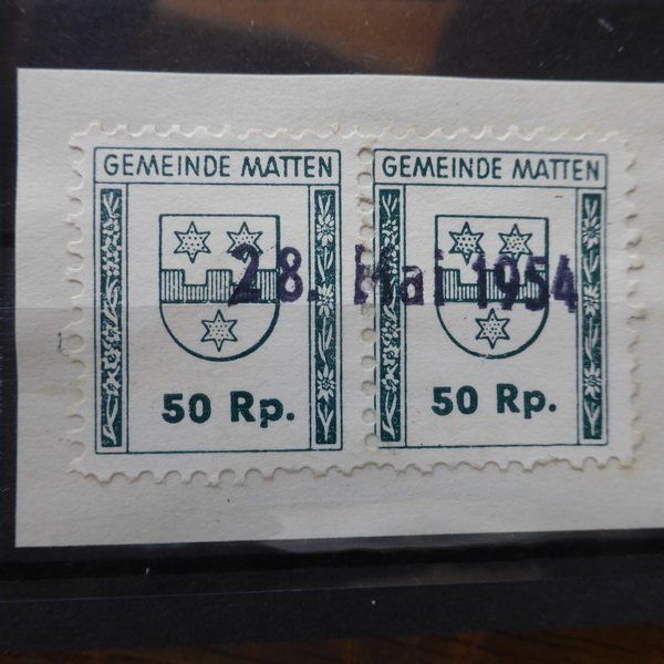 Alle Briefmarken: kleines Lot CH - Marken mit Kontrollnummern – Gebraucht aus Egliswil von Trens01 6