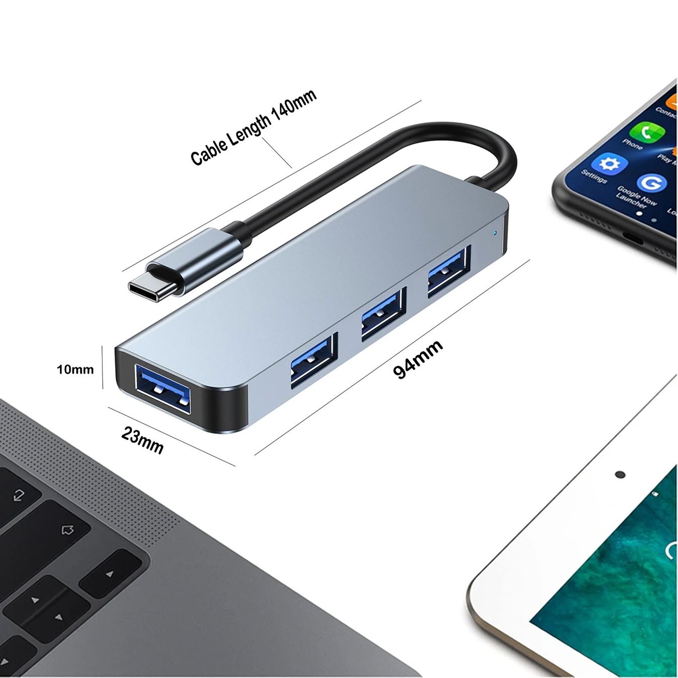 Hub & Switch: USB HUB 3.0 Adapter 4 Ports 5 Gbits PC Computer Splitter – Nuovo e nell'imballaggio originale da Rickenbach b. Wil venduto da Mysterion4 4