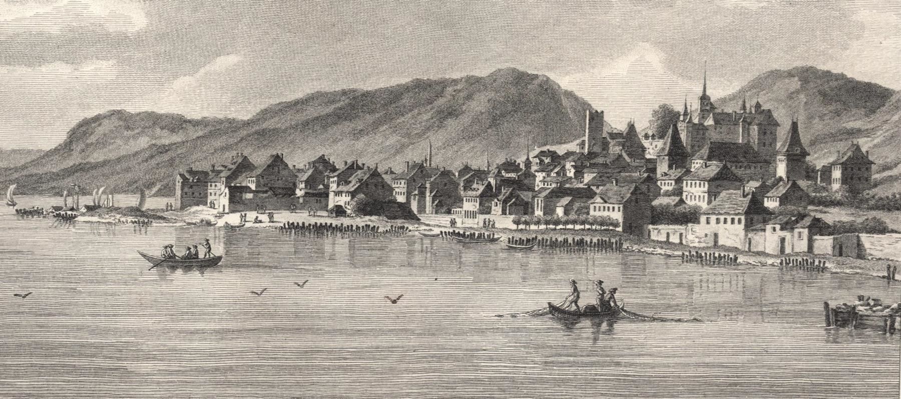 Incisioni: Neuchâtel Originalkupferstich 1780 – Usato da Rafz venduto da Helvet32 1