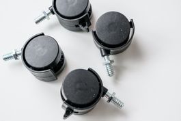 Neu! Rollen 4x Lenkrollen Möbelrollen mit Bremse, robust
