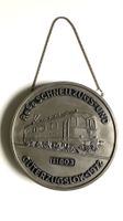 Re 6/6 Schnellzugs- Güterzuglok -Hänge PLAKETTE Metall- 1972