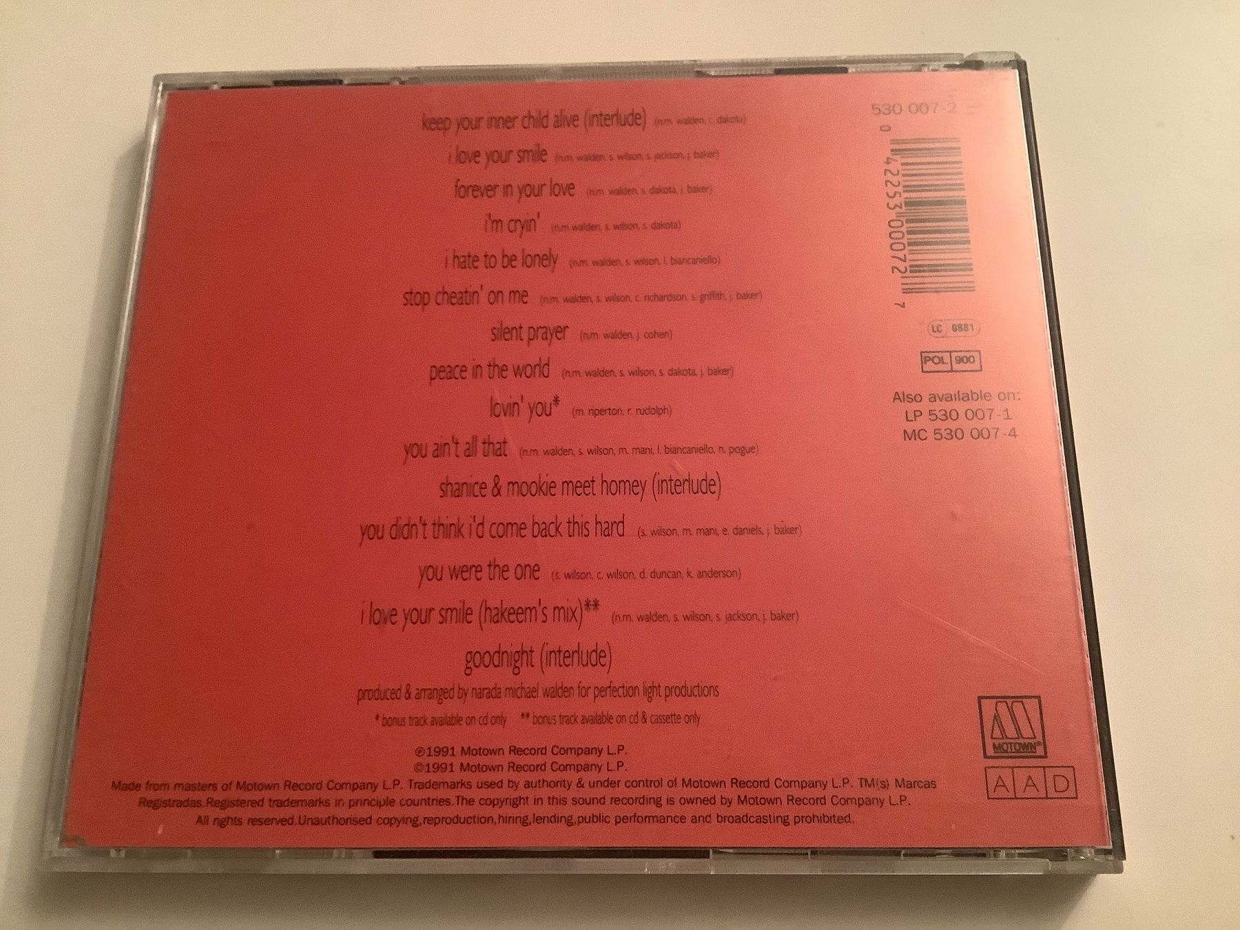 CD: Shanice / inner child / 1991 – Usato da Dübendorf venduto da Shreck 1