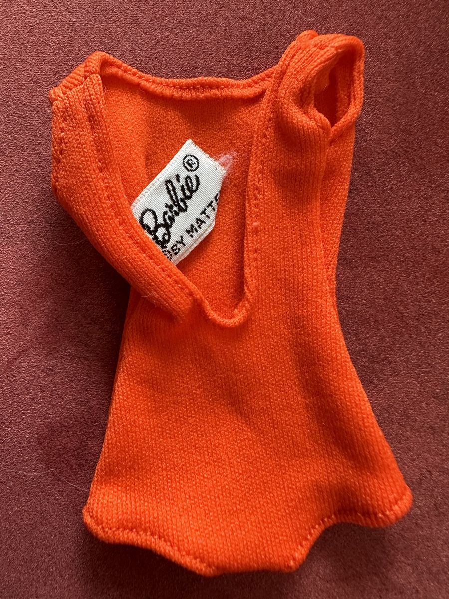 Puppen: Vintage Barbie Badeanzug 60s orange – Gebraucht aus Herbriggen von Sehrazade 2