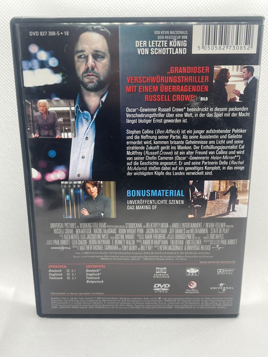 Tutti i DVDs: State of Play - Stand der Dinge DVD – Usato da Hinterkappelen venduto da Kim1992 1