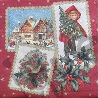 Serviette weihnachtsmotive (w226) 3Stk.