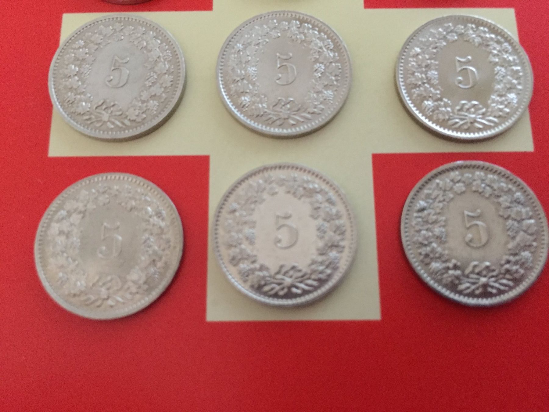 Tutti le monete: 5 Rappen - LOT 1970-75 – Usato da Elsau venduto da herbybay 5