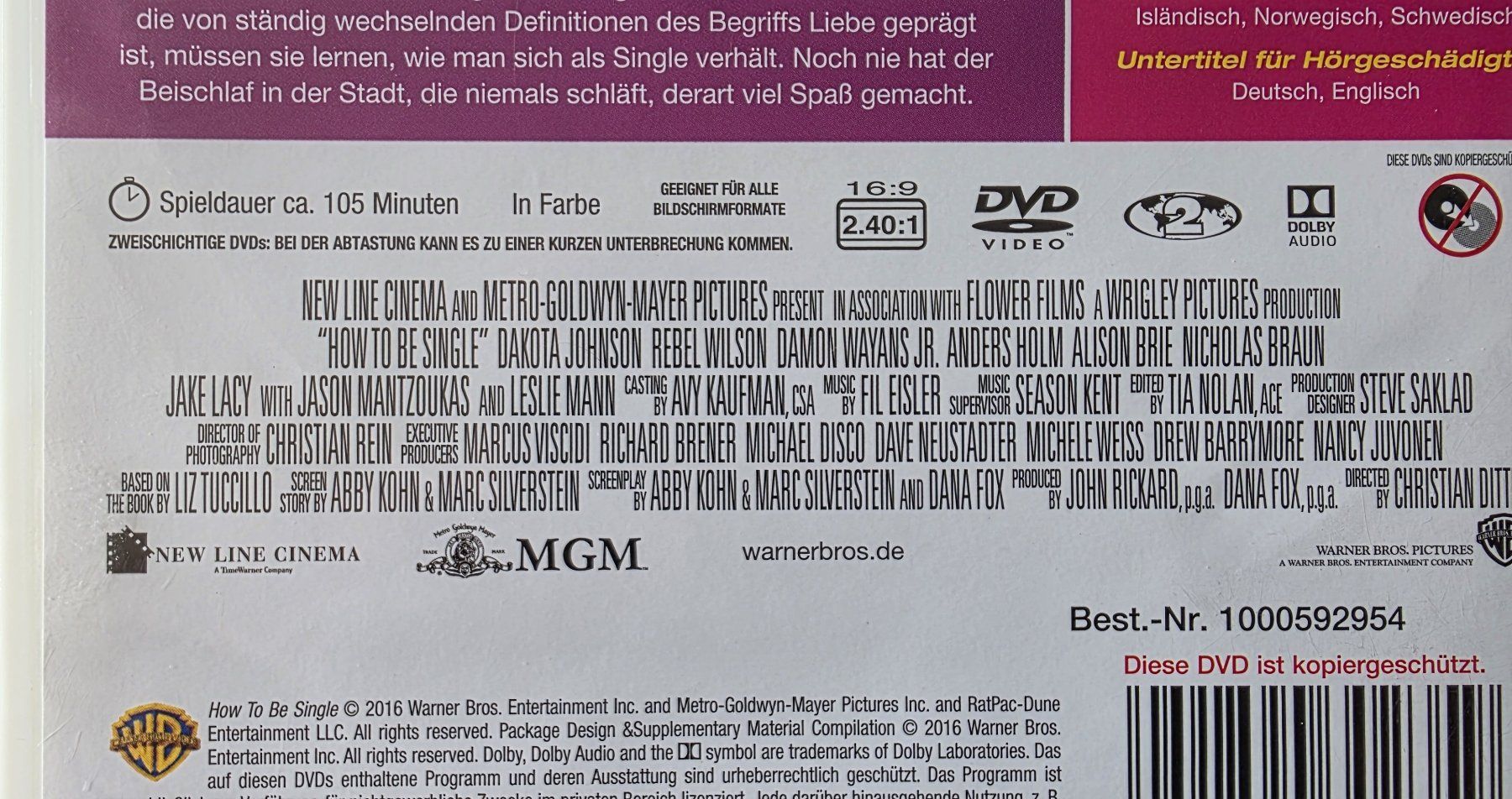 Tous les DVDs: DVD How to be single – D'occasion à Oetwil am See par fineli2 1
