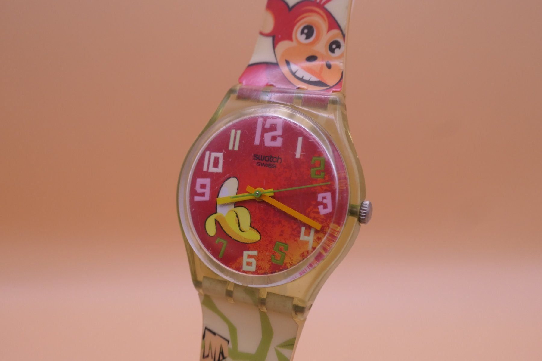 Swatch Uhren: Swatch GENT "AFFEN PARTY" GG203 – Gebraucht aus Boppelsen von Lilotti1