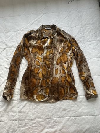 Chemisier imprimé serpent Mango, taille S