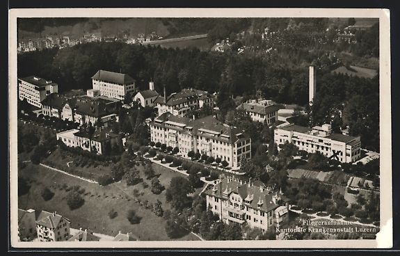 Cartoline postali: Luzern, Kantonale Krankenanstalt, Fliege – Usato da Berlin venduto da bartko-reher