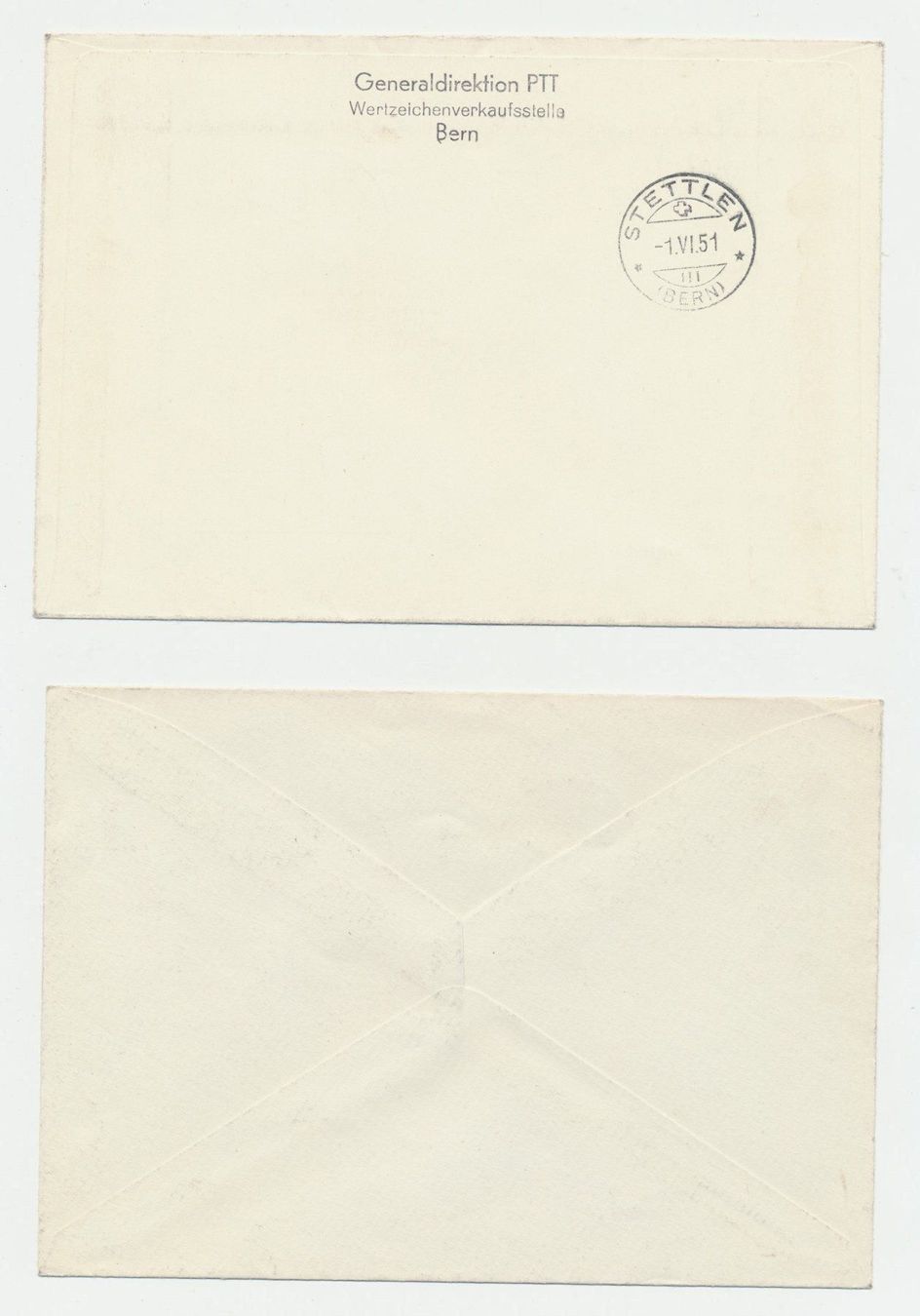 Tutti i francobolli: 1951 FDC Pro Patria 5 Einzelbelege D/I – Usato da Schnottwil venduto da Chasarmar 3