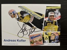 Signierte Autogrammkarte Andreas Kofler Skispringen