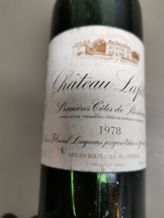 Château Lafitte Premières Cotes de Bordeaux 1978 Acheter sur Ricardo