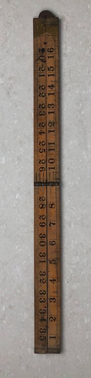 Misurare: Antiker Zollstock / Gliedermassstab Holz  Rarität – Usato da Bülach venduto da rol_2mmy 2