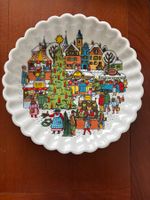 Funny Design Weihnachtsteller Vintage 70er Teller Advent