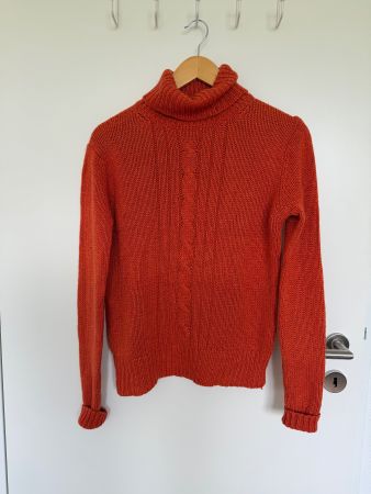 Kaschmir Seiden Rollkragenpullover Lawrence Grey orange