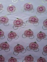 *Sale* Baumwolljersey Rosa Kutsche Gold BWare