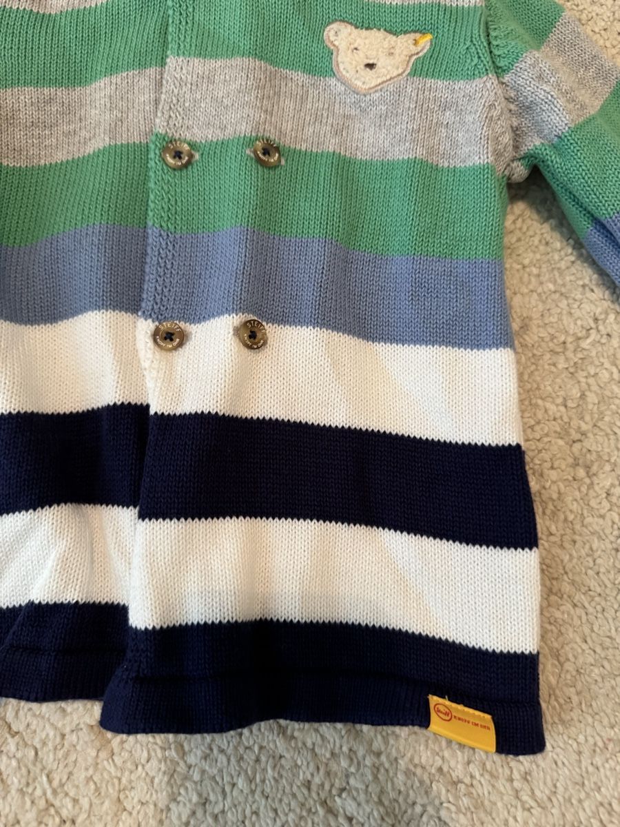 Steiff Giacche & Cappotti: Steiff Strickjacke mit Kapuze, Gr. 80, NEU! – Nuovo (secondo la descrizione) da Küsnacht ZH venduto da ToddyGinger 2