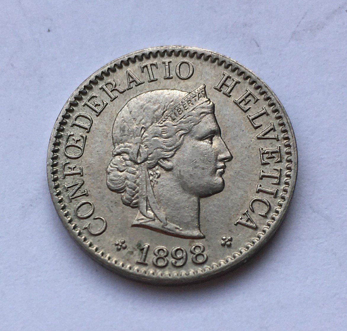 Alle Münzen: 1898 5 Rappen unz – Neu (gemäss Beschreibung) aus Kirchberg SG von Helveticus00