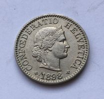 1898 5 Rappen unz